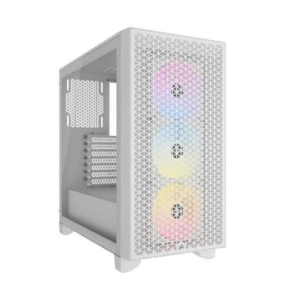 CORSAIR Case 3000D Airflow ΑRGB Mid-Tower Tempered Glass White (CC-9011256-WW) (CORCC-9011256-WW) CORSAIR Case 3000D Airflow ΑRGB Mid-Tower Tempered Glass White (CC-9011256-WW) (CORCC-9011256-WW)
