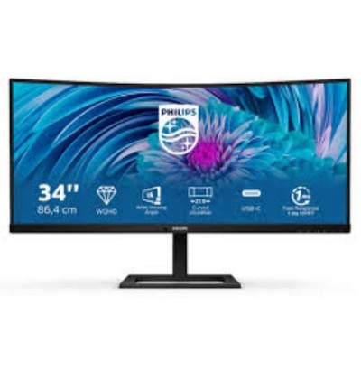 Philips E Line 346E2CUAE QHD VA Curved Monitor 34