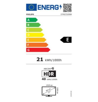 PHILIPS Evnia 27M2C5200W Fast VA Curved Gaming Monitor 27