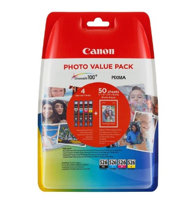 Canon Μελάνι Inkjet CLI-526 CMY 3 Pack Carton Pack (4541B018) (CANCLI-526MPCP)