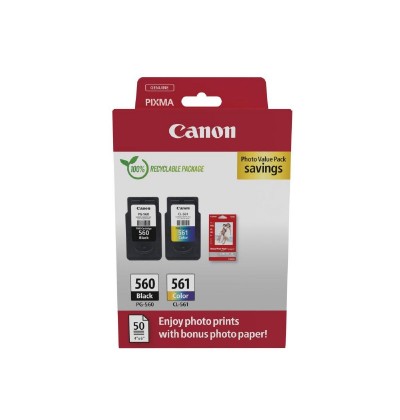 Canon Μελάνι Inkjet PG-560/CL-561 Ph. Value Pack (3713C008) (CANCL-561MP) Canon Μελάνι Inkjet PG-560/CL-561 Ph. Value Pack (3713C008) (CANCL-561MP)