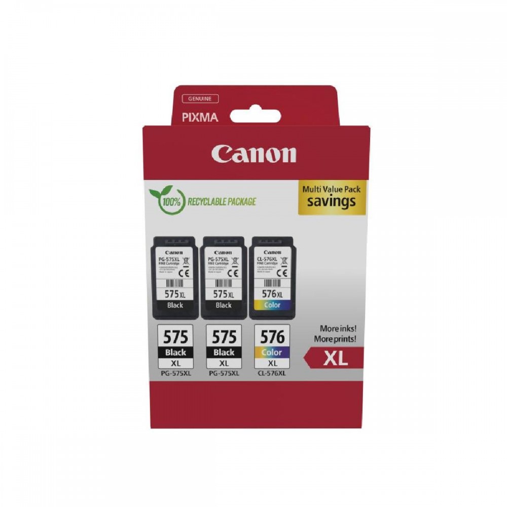 Canon Μελάνι Inkjet PG-575XLx2/CL-576XL MultiPack (5437C004) (CANCL-576XLMP)