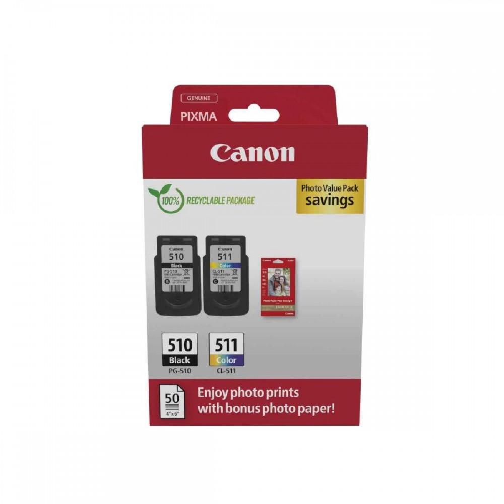 Canon Μελάνι Inkjet PG-510/CL-511 PVP (2970B017) (CANCL-511PVP)