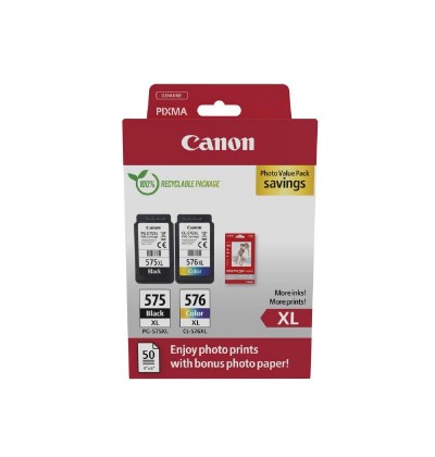 Canon Μελάνι Inkjet PG-575XL/CL-576XL Ph.Value Pack (5437C006) (CANCL-576XLPVP) Canon Μελάνι Inkjet PG-575XL/CL-576XL Ph.Value Pack (5437C006) (CANCL-576XLPVP)