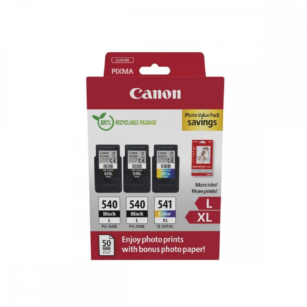 Canon Μελάνι Inkjet PG-540Lx2/CL-541XL Ph.Value Pack (5224B015) (CANCL-541XLPVP) Canon Μελάνι Inkjet PG-540Lx2/CL-541XL Ph.Value Pack (5224B015) (CANCL-541XLPVP)