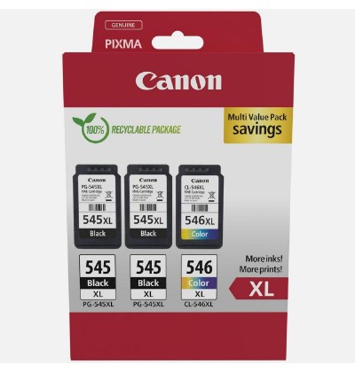 Canon Μελάνι Inkjet PG-545XLx2/CL-546XL MultiPack (8286B013) (CANCL-546XLMP) Canon Μελάνι Inkjet PG-545XLx2/CL-546XL MultiPack (8286B013) (CANCL-546XLMP)