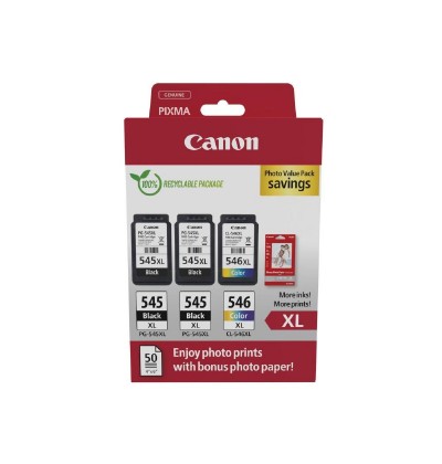 Canon Μελάνι Inkjet PG-545XLx2/CL-546XL Ph. Value Pack (8286B015) (CANCL-546XLPVP) Canon Μελάνι Inkjet PG-545XLx2/CL-546XL Ph. Value Pack (8286B015) (CANCL-546XLPVP)