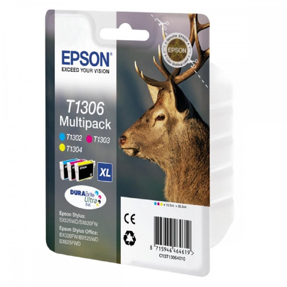 Epson Μελάνι Inkjet T1306 XL Multipack (C13T13064012) (EPST130640) Epson Μελάνι Inkjet T1306 XL Multipack (C13T13064012) (EPST130640)