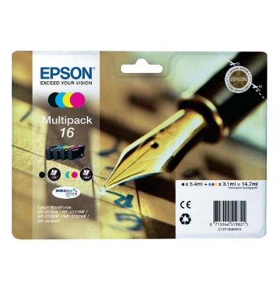 Epson Μελάνι Inkjet No.16 Multipack (C13T16264012) (EPST162640)