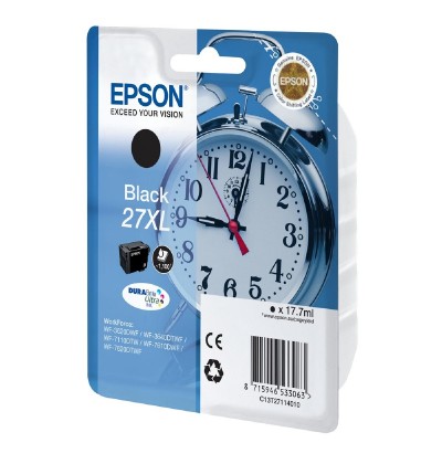 Epson Μελάνι Inkjet Series 27 XL Black (C13T27114012) (EPST271140) Epson Μελάνι Inkjet Series 27 XL Black (C13T27114012) (EPST271140)