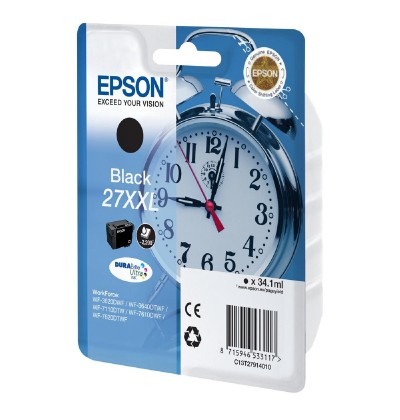 Epson Μελάνι Inkjet Series 27 XXL Black (C13T27914012) (EPST279140)