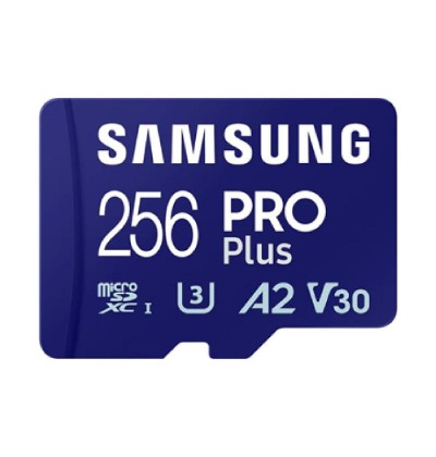 Samsung Pro Plus microSDXC 256GB Class 10 U3 V30 A2 UHS-I with USB Reader (MB-MD256SB/WW) (SAMMB-MD256SB-WW) Samsung Pro Plus microSDXC 256GB Class 10 U3 V30 A2 UHS-I with USB Reader (MB-MD256SB/WW) (SAMMB-MD256SB-WW)