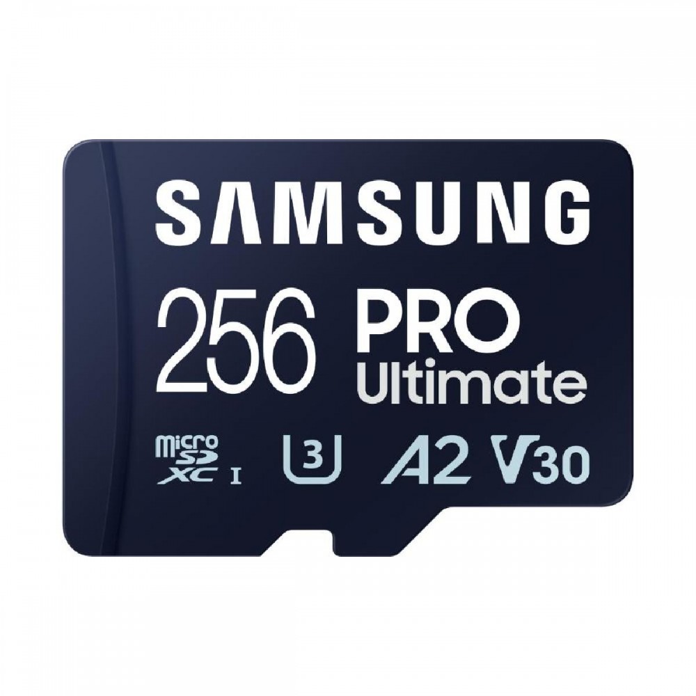 Samsung Pro Ultimate microSDXC 256GB Class 10 U3 V30 A2 UHS-I with USB Adapter (MB-MY256SB/WW) (SAMMB-MY256SB-WW) Samsung Pro Ultimate microSDXC 256GB Class 10 U3 V30 A2 UHS-I with USB Adapter (MB-MY256SB/WW) (SAMMB-MY256SB-WW)