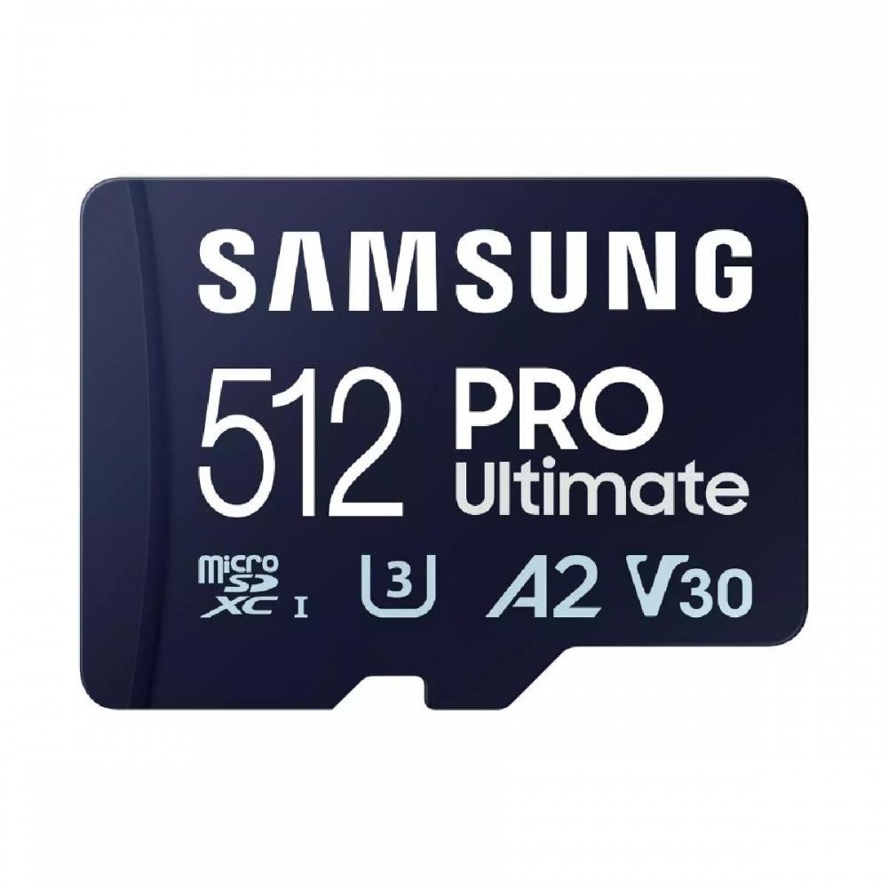 Samsung Pro Ultimate microSDXC 512GB Class 10 U3 V30 A2 UHS-I (MB-MY512SA/WW) (SAMMB-MY512SA-WW) Samsung Pro Ultimate microSDXC 512GB Class 10 U3 V30 A2 UHS-I (MB-MY512SA/WW) (SAMMB-MY512SA-WW)