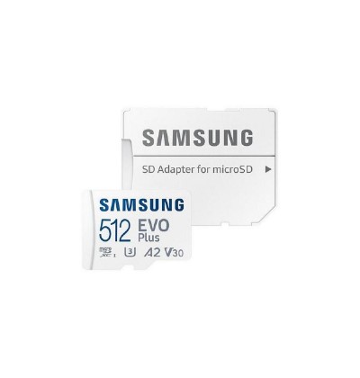 Samsung Evo Plus microSDXC 512GB Class 10 U3 V30 UHS-I with Adapter (MB-MC512SA/EU) (SAMMB-MC512SA-EU) Samsung Evo Plus microSDXC 512GB Class 10 U3 V30 UHS-I with Adapter (MB-MC512SA/EU) (SAMMB-MC512SA-EU)