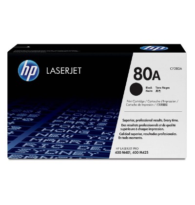HP 80A LaserJet Black Toner (2.7k) (CF280A) (HPCF280A)