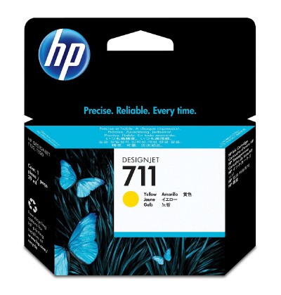 HP Μελάνι Inkjet No.711 Yellow (CZ132A) (HPCZ132A)