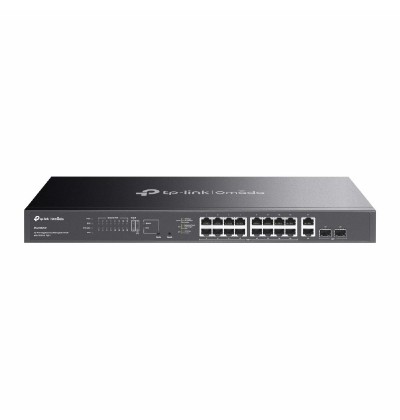 TP-Link Omada 20-Port Gigabit Easy Managed Switch with 16-Port PoE+ (ES220GMP) (TPES220GMP) TP-Link Omada 20-Port Gigabit Easy Managed Switch with 16-Port PoE+ (ES220GMP) (TPES220GMP)