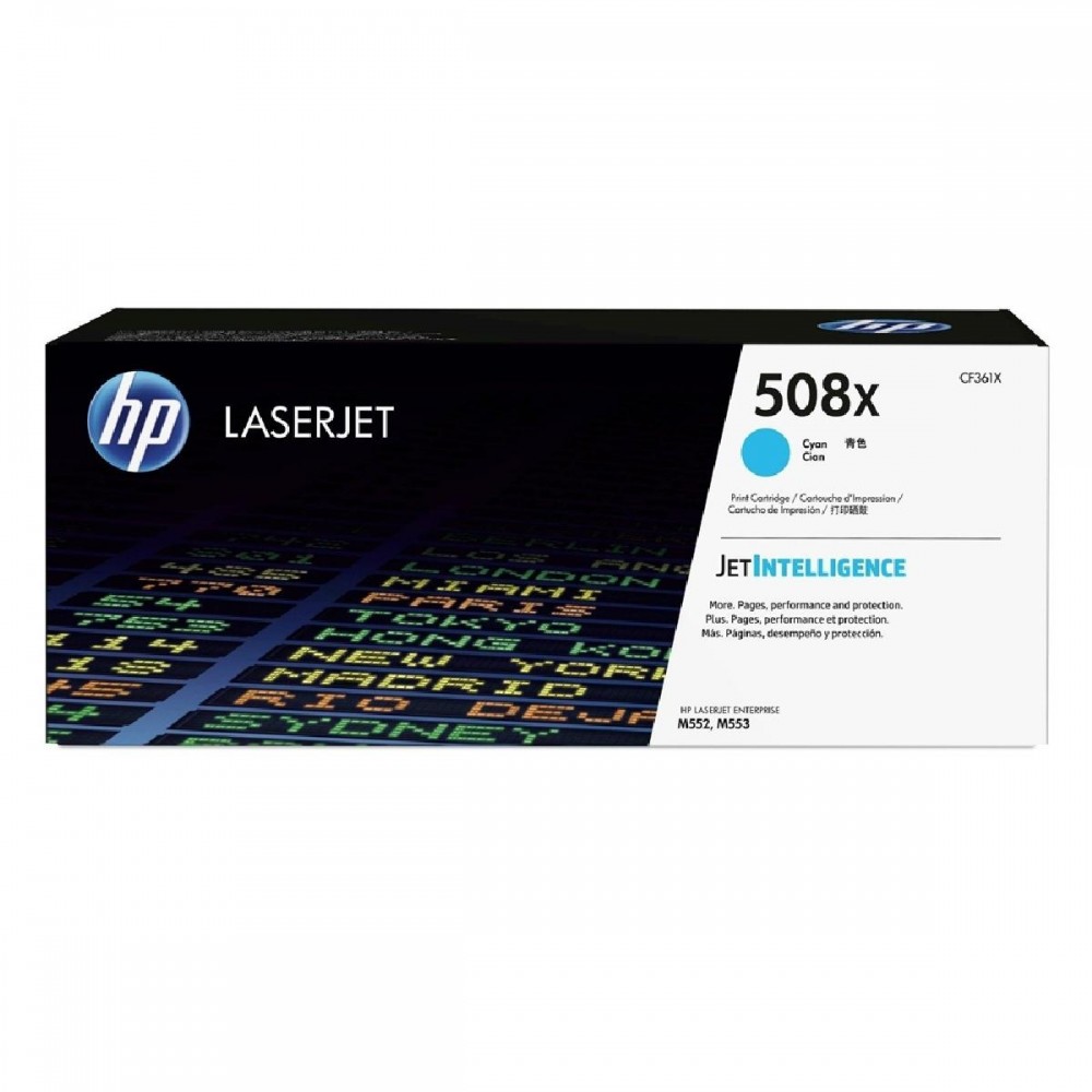 HP Color LaserJet Enterprise M552/553 HC Cyan Toner (CF361X) (HPCF361X) HP Color LaserJet Enterprise M552/553 HC Cyan Toner (CF361X) (HPCF361X)
