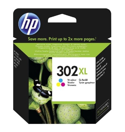 HP Μελάνι Inkjet No.302 XL Tri-Colour (F6U67AE) (HPF6U67AE)