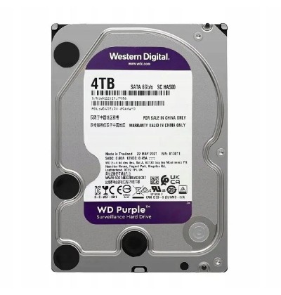 WD Purple, 3.5', 4TB, SATA/600, 256MB cache (WD43PURZ) (WESWD43PURZ)