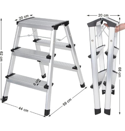 Songmics Σκαλοσκαμπό Αλουμινίου 3 Σκαλιών 62cm (GLT23K) (SNGGLT23K) Songmics Σκαλοσκαμπό Αλουμινίου 3 Σκαλιών 62cm (GLT23K) (SNGGLT23K)