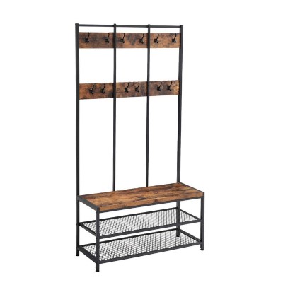 Μεταλλικό Έπιπλο Εισόδου με 2 Ράφια και 12 Κρεμάστρες 100 x 40 x 184 cm Vasagle (HSR86BX) (VASHSR86BX) Μεταλλικό Έπιπλο Εισόδου με 2 Ράφια και 12 Κρεμάστρες 100 x 40 x 184 cm Vasagle (HSR86BX) (VASHSR86BX)