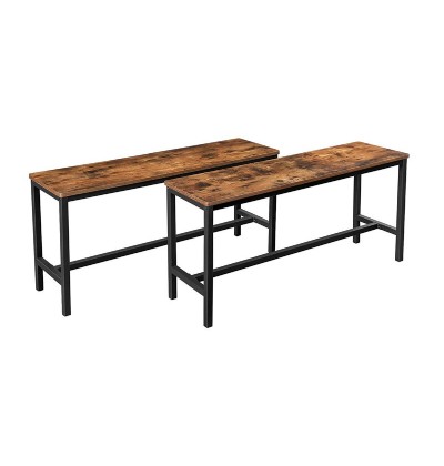 Σετ Μεταλλικοί Πάγκοι Τραπεζαρίας 108 x 32.5 x 50 cm 2 τμχ Vasagle (KTB33X) (VASKTB33X)