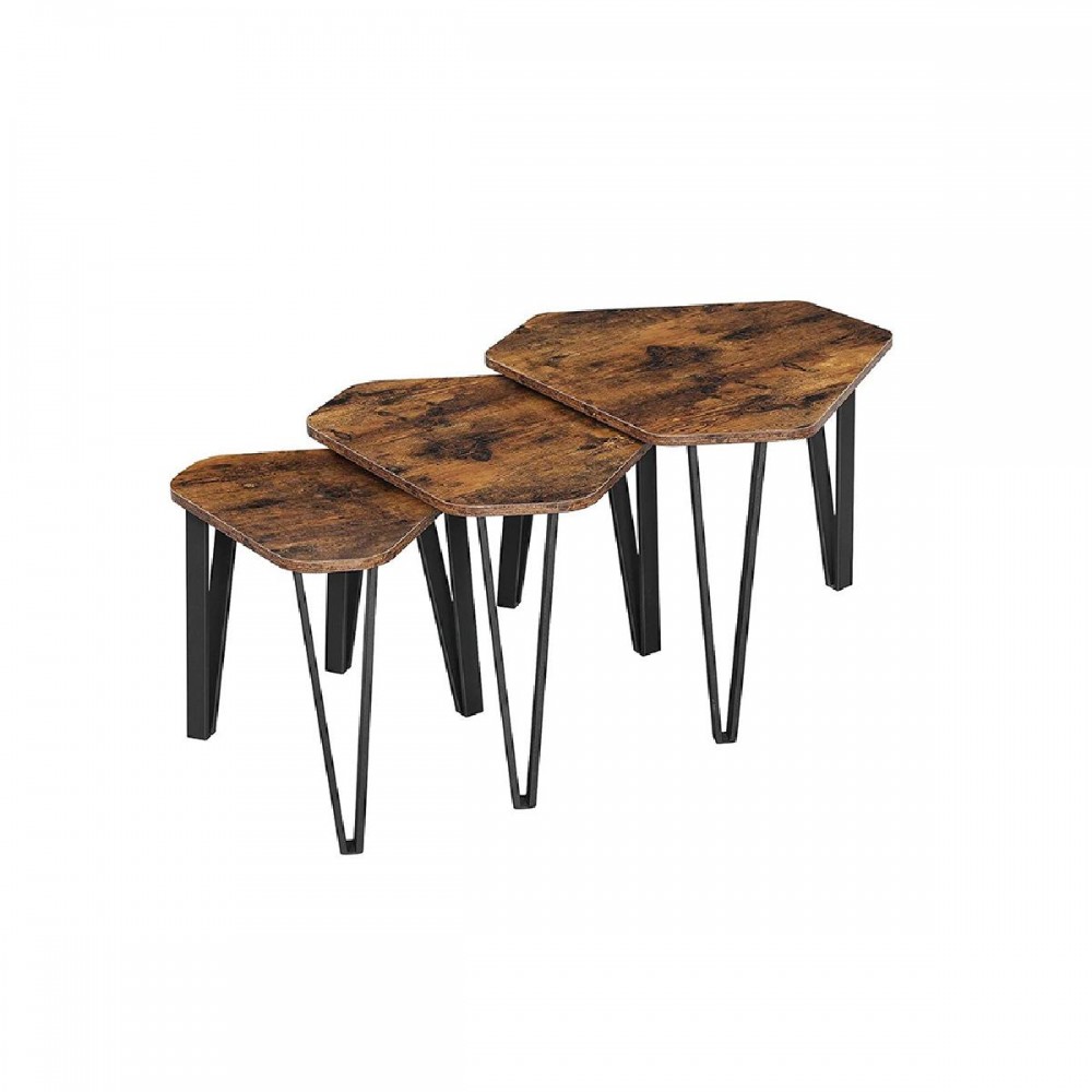 Vasagle Set of 3 Nesting Coffee Table (LNT14BX) (VASLNT14BX) Vasagle Set of 3 Nesting Coffee Table (LNT14BX) (VASLNT14BX)