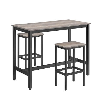 Vasagle Bar Table Set with 2 Stools (LBT015B02) (VASLBT015B02) Vasagle Bar Table Set with 2 Stools (LBT015B02) (VASLBT015B02)