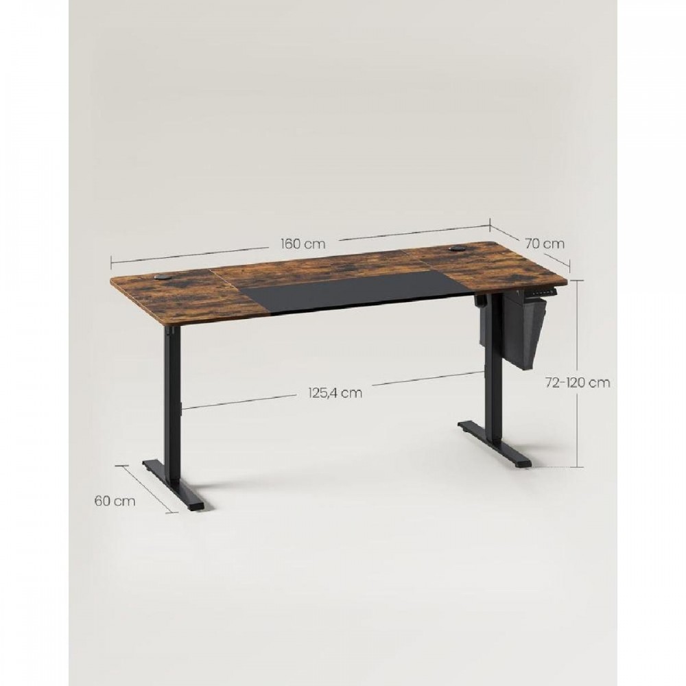 Songmics Μεταλλικό Ηλεκτρικά Ρυθμίζόμενο γραφείο 160 x 70 x 72-120 cm Ξύλινου Φινιρίσματος Χρώματος καφέ (LSD026X01V1) (SNGLSD026X01V1) Songmics Μεταλλικό Ηλεκτρικά Ρυθμίζόμενο γραφείο 160 x 70 x 72-120 cm Ξύλινου Φινιρίσματος Χρώματος καφέ (LSD026X01V1) (SNGLSD026X01V1)