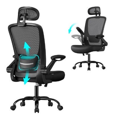 Songmics Εργονομική περιστρεφόμενη καρέκλα γραφείου 62 x 62.4 x 120.4 cm mesh, μαύρη (OBN047B01) (SNGOBN047B01) Songmics Εργονομική περιστρεφόμενη καρέκλα γραφείου 62 x 62.4 x 120.4 cm mesh, μαύρη (OBN047B01) (SNGOBN047B01)