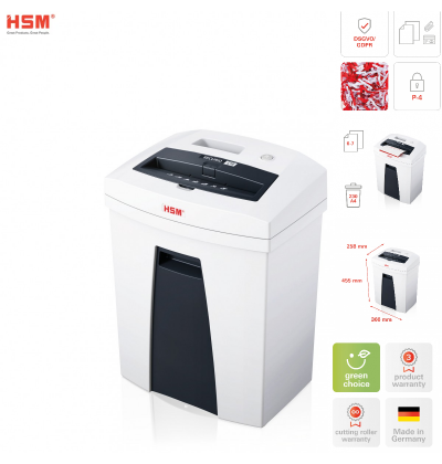 HSM Καταστροφέας Εγγράφων Cross cut 6 - 7 Φύλλων με Κάδο 25 l SECURIO C16 document shredder - P4