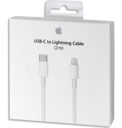 Apple Regular USB 2.0 Cable USB-C male - Lightning Λευκό 2m