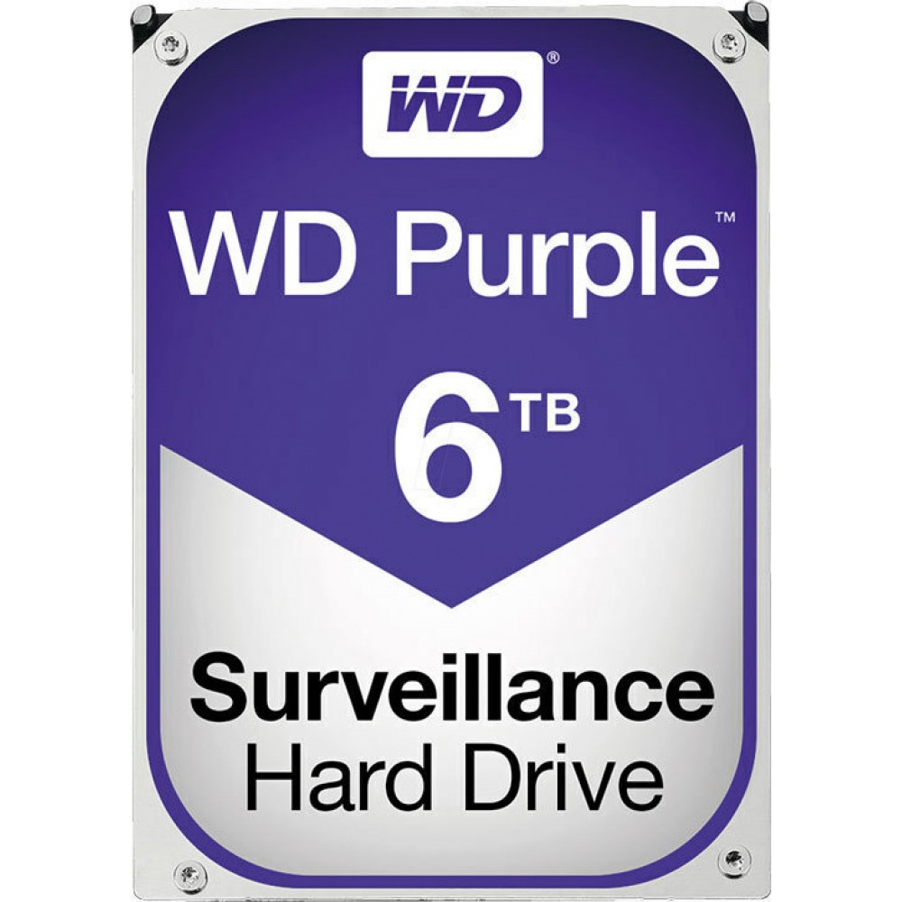 Western Digital Purple 6TB HDD Σκληρός Δίσκος 3.5" SATA III 5400rpm με 64MB Cache για Καταγραφικό