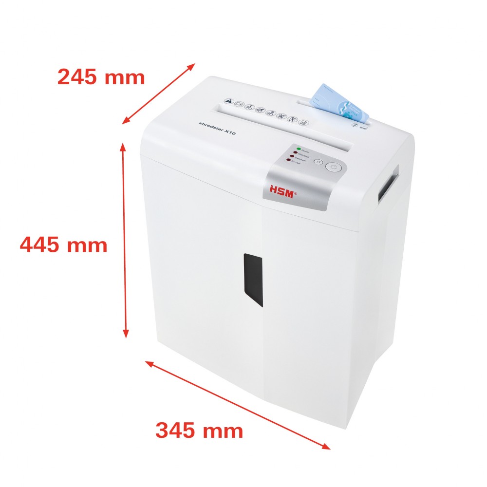 HSM Καταστροφέας Εγγράφων Cross cut 10 Φύλλων με Κάδο 20 l shredstar X10 document shredder - 4,5 x 30 mm