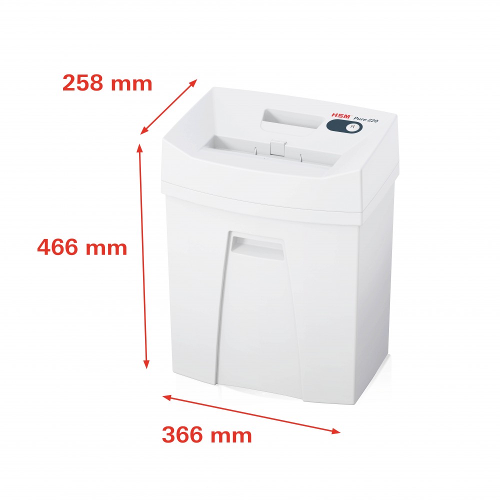 HSM Καταστροφέας Εγγράφων Cross cut 6 - 7 Φύλλων με Κάδο 25 l Pure 220 document shredder - 4 x 25 mm HSM Καταστροφέας Εγγράφων Cross cut 6 - 7 Φύλλων με Κάδο 25 l Pure 220 document shredder - 4 x 25 mm
