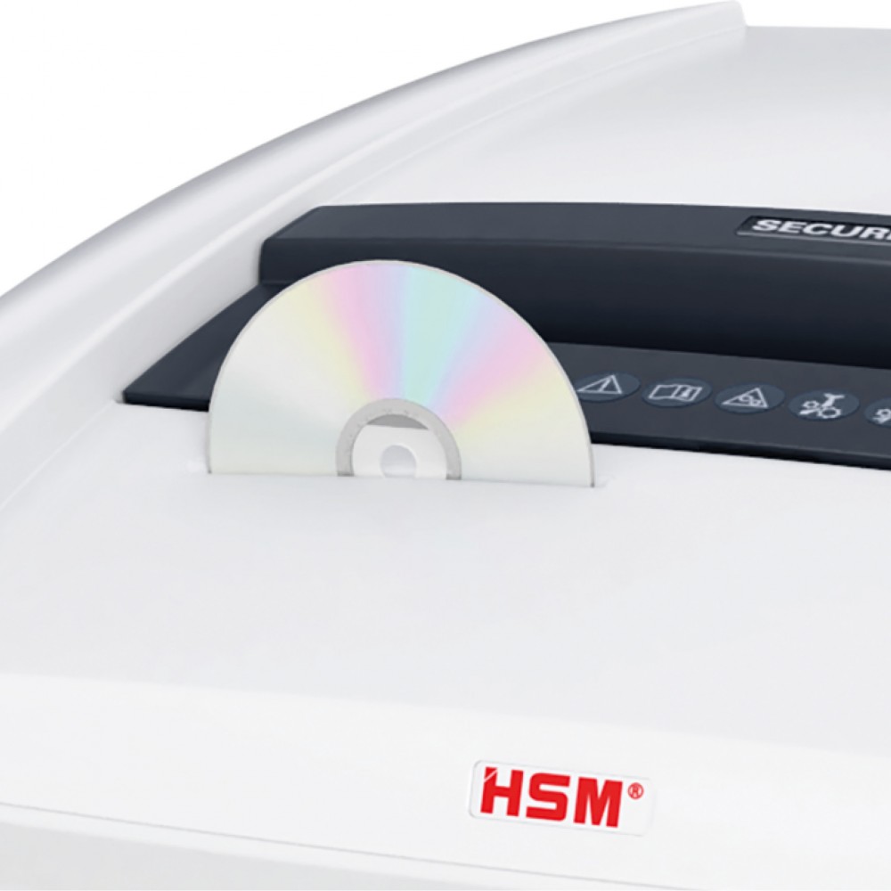 HSM Καταστροφέας Εγγράφων Cross cut 43 - 45 Φύλλων με Κάδο 205 l SECURIO P44i document shredder - 3,9 x 40 mm incl. separate CD cutting unit