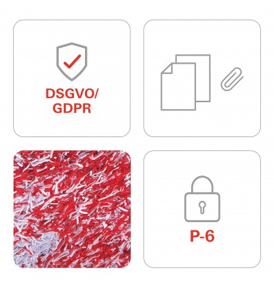 HSM Καταστροφέας Εγγράφων Cross cut 6 Φύλλων με Κάδο 82 l SECURIO B32 document shredder - P6 HSM Καταστροφέας Εγγράφων Cross cut 6 Φύλλων με Κάδο 82 l SECURIO B32 document shredder - P6