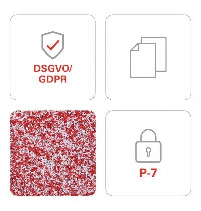 HSM Καταστροφέας Εγγράφων Cross cut 9 Φύλλων με Κάδο 145 l SECURIO P40i document shredder - P7