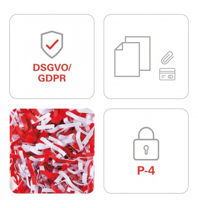 HSM Καταστροφέας Εγγράφων Cross cut 5 - 6 Φύλλων με Κάδο 25 l SECURIO AF100 document shredder with automatic paper feed - P4