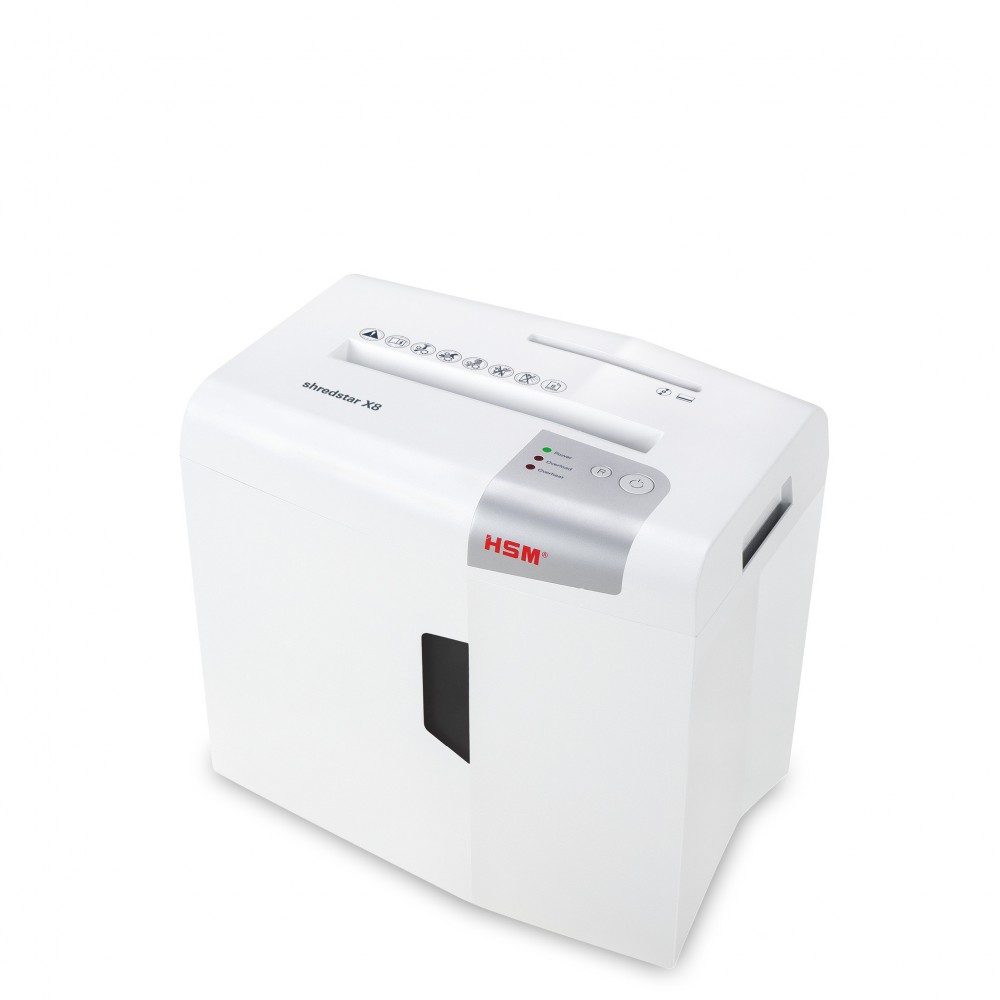 HSM Καταστροφέας Εγγράφων Cross cut 8 Φύλλων με Κάδο 18 l shredstar X8 document shredder - 4,5 x 30 mm HSM Καταστροφέας Εγγράφων Cross cut 8 Φύλλων με Κάδο 18 l shredstar X8 document shredder - 4,5 x 30 mm