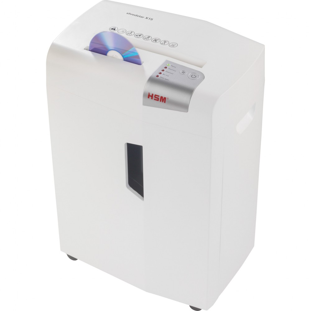 HSM Καταστροφέας Εγγράφων Cross cut 15 Φύλλων με Κάδο 26 l shredstar X15 document shredder - 4 x 37 mm