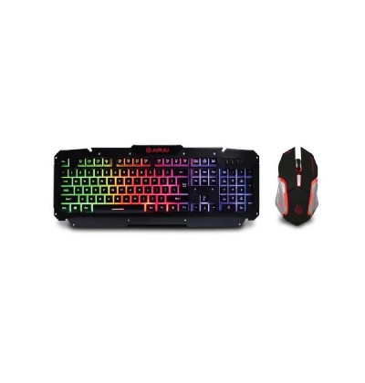 Keyboard and Mouse Metalic Zeroground KB-1700GUMS ARAI Keyboard and Mouse Metalic Zeroground KB-1700GUMS ARAI