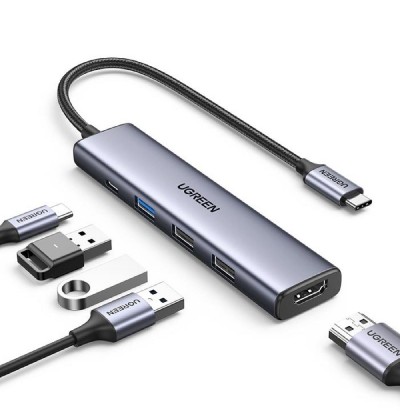 Multi Function Type-C Converter 5 in1 UGREEN CM478 15495 Multi Function Type-C Converter 5 in1 UGREEN CM478 15495