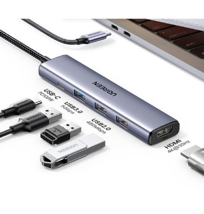 Multi Function Type-C Converter 5 in1 UGREEN CM478 15495 Multi Function Type-C Converter 5 in1 UGREEN CM478 15495