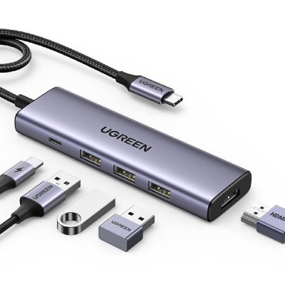 Multi Function Type-C Converter 5 in1 UGREEN CM511 15596 Multi Function Type-C Converter 5 in1 UGREEN CM511 15596