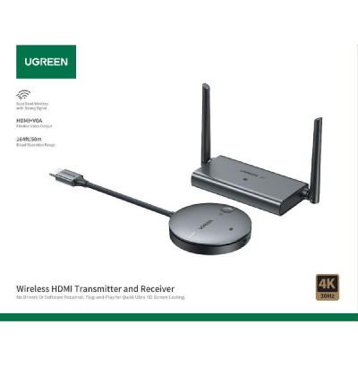 HDMI Wireless Transmitter and Receiver 4K/30Hz UGREEN CM586 90909A HDMI Wireless Transmitter and Receiver 4K/30Hz UGREEN CM586 90909A