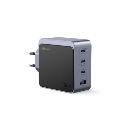 Charger GaN UGREEN X565 100W PDx3+QC4.0 Gray 35043 Charger GaN UGREEN X565 100W PDx3+QC4.0 Gray 35043