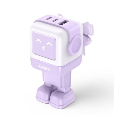 Charger GaN UGREEN CD361 65W PDx2+QC4.0 Purple 35291 Charger GaN UGREEN CD361 65W PDx2+QC4.0 Purple 35291